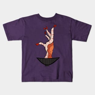 Waves In Possessed Shrimp Kids T-Shirt